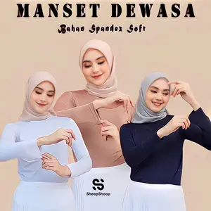 MANSET DEWASA LENGAN PANJAG/DALAMAN WANITA/ATASAN WANITA/MANSET DEWASA BAHANN SPANDEX
