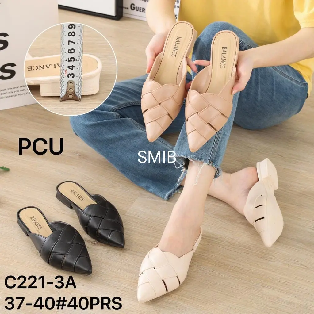 Sandal Selop Jelly Wanita Karet Import BALANCE  / C221