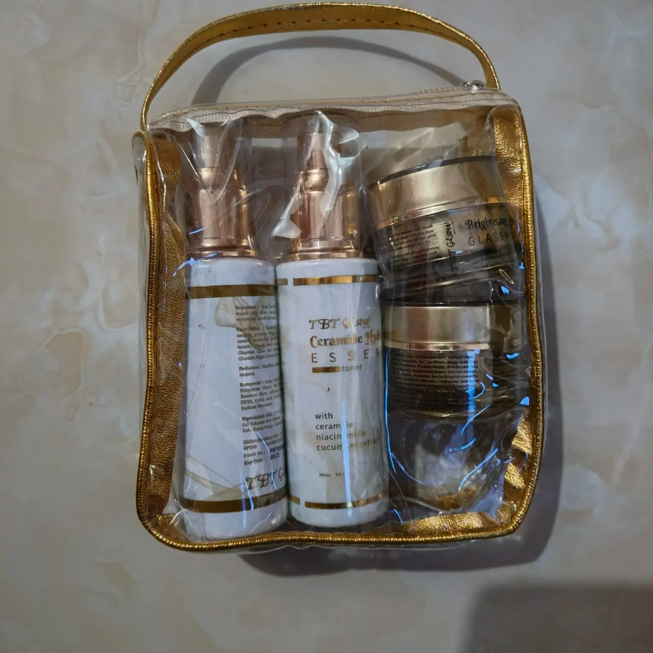 Paket Skincare glow Mini Trial asli + serum Glow 10ML (VERSI EKONOMIS //Paket Murah)