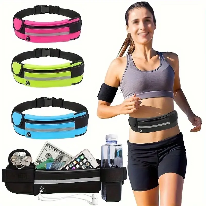 Sports Running Women's Belt Men's Sports Waist Bag Mobile Gym Running Mobile Slow Running Bicycle Convenient Waist Bag