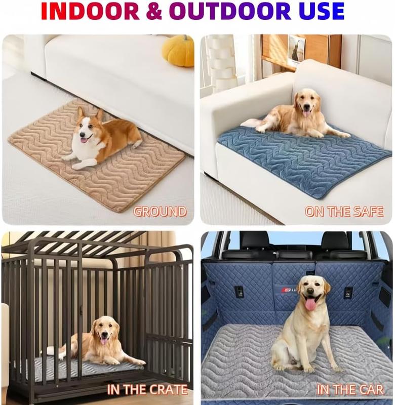 TikTok Shop Self Heating Cat Mat Self Warming Cat Bed 24 18 inch Thermal Cat Mat Extra Warm Pet Mat with Anti Slip Bottom Ultra Soft Dog Bed Fit Dog Crates Kennels Cat