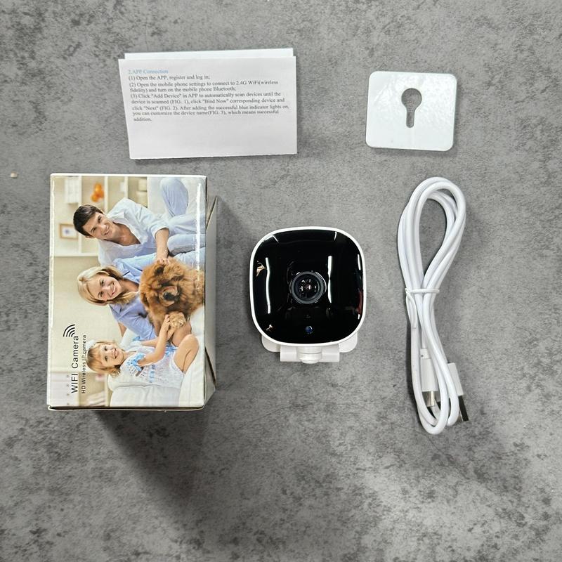 Product Introduction of Smart Home Security Camera, 2.4G WiFi Wireless Camera with Night Vision, Indoor Remote Camera, Portable Camera for Home Security, Camera Security 2