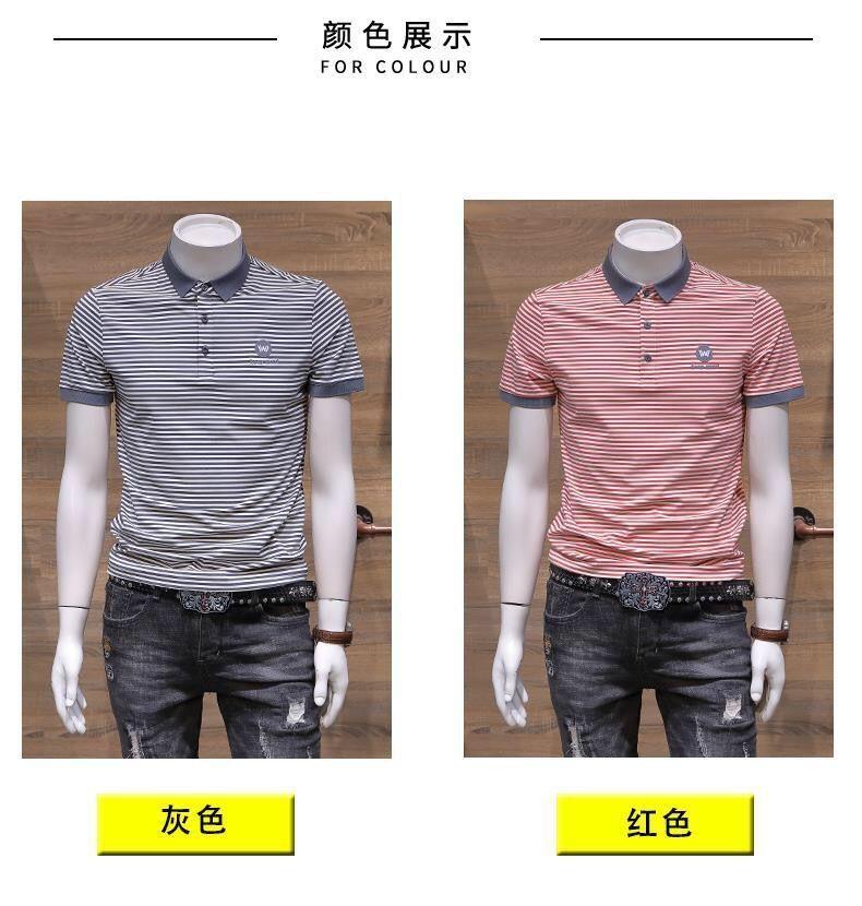 Product Introduction of Áo Polo, Áo Thun Nam Ngắn Tay Mùa Hè, Dành Cho Nam Giới Trẻ Trung Và Trung Niên, Phong Cách Thường Ngày Dáng Rộng Rãi, Công Sở, Áo Thun Cỡ Lớn, Hàng Mới Về 2024 5