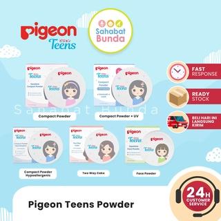 PIGEON Teens - Compact Powder Face Powder Hypoallergenic Two Way Cake Bedak Padat Tabur Anak Remaja 0