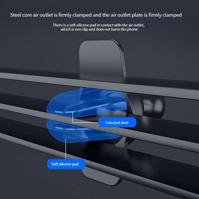 Car Air Vent Phone Holder, Multifunctional Car Phone Holder, Universal Car Interior Accessories for iPhone & Android Phone 3