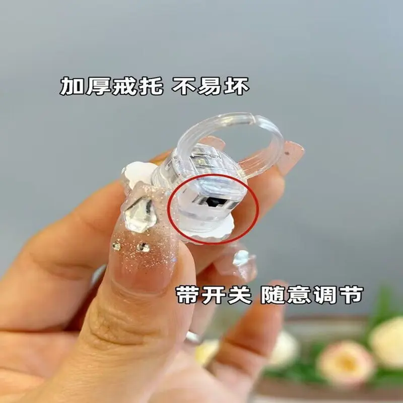 Nhẫn Phát Sáng, Thiết Kế Hoạt Hình Dễ Thương Cho Trẻ Em, Nhẫn Phát Sáng Đèn Ngón Tay Có Công Tắc, Chủ Đề Ultraman 4