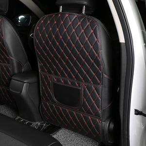 Tấm Chắn Lưng Sau Ghế Ô Tô Chống Trầy Bẩn Kiêm Đựng Đồ Tiện Tích Chất Liệu Da Pu Dễ Vệ Sinh