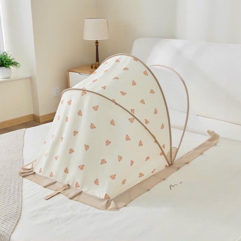Màn Chụp Chống Muỗi Cao Cấp Cho Bé Phong Cách Hàn Quốc Hình Gấu Hàng QC Cao Cấp