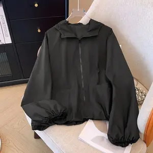 PO40 CHICMORE Atasan Jaket Wanita Pelindung Matahari Lengan Panjang Gaya Casual Cantik