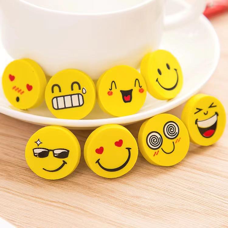 Product Introduction of Cute Kids Emoji Smile Face Pencil Eraser (4pcs/pack) Pemadam Pensil Emoji Comel Stationery Goodies Doorgift Pack Kindergarten Student Children Christmas Birthday Party Present Gift Alat Tulis Kanak Hadiah Pensel Murah Budak Tadika Writing barang sekolah 54