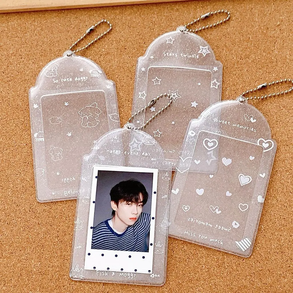 Mike Toko H781 GANTUNGAN CARD HOLDER MODEL CUTE PVC PHOTOCARD PHOTO Plastik Transparan Tahan Lama Anti Air Cocok untuk Koleksi K-pop dan Kartu Lainnya
