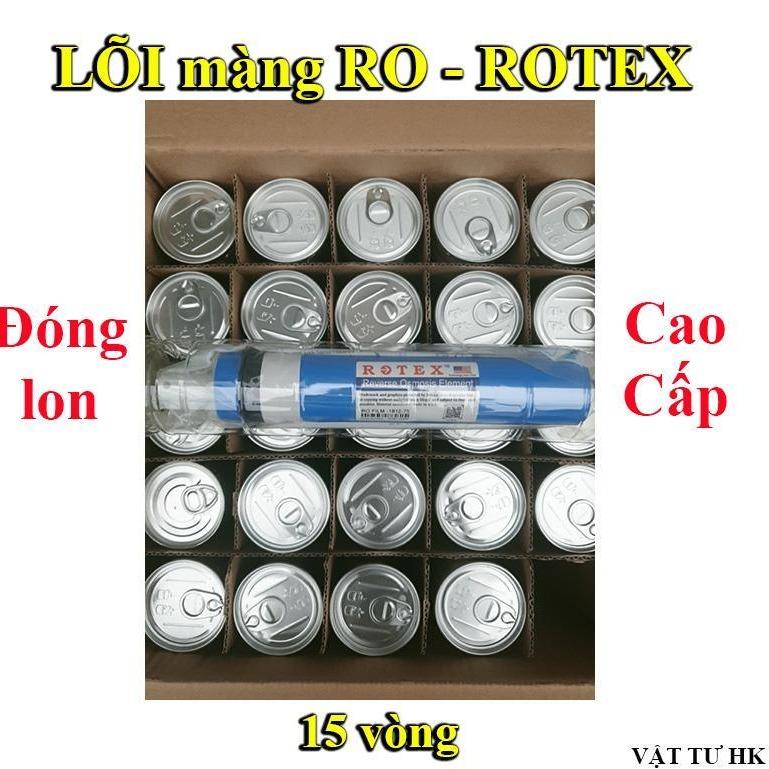 Lõi lọc RO, màng ROTEX đóng lon 15 vòng, quả lõi số 4 máy lọc nước karofi AQUA kangaroo sunhouse [{Xịn},{Tốt},{Cao cấp}]