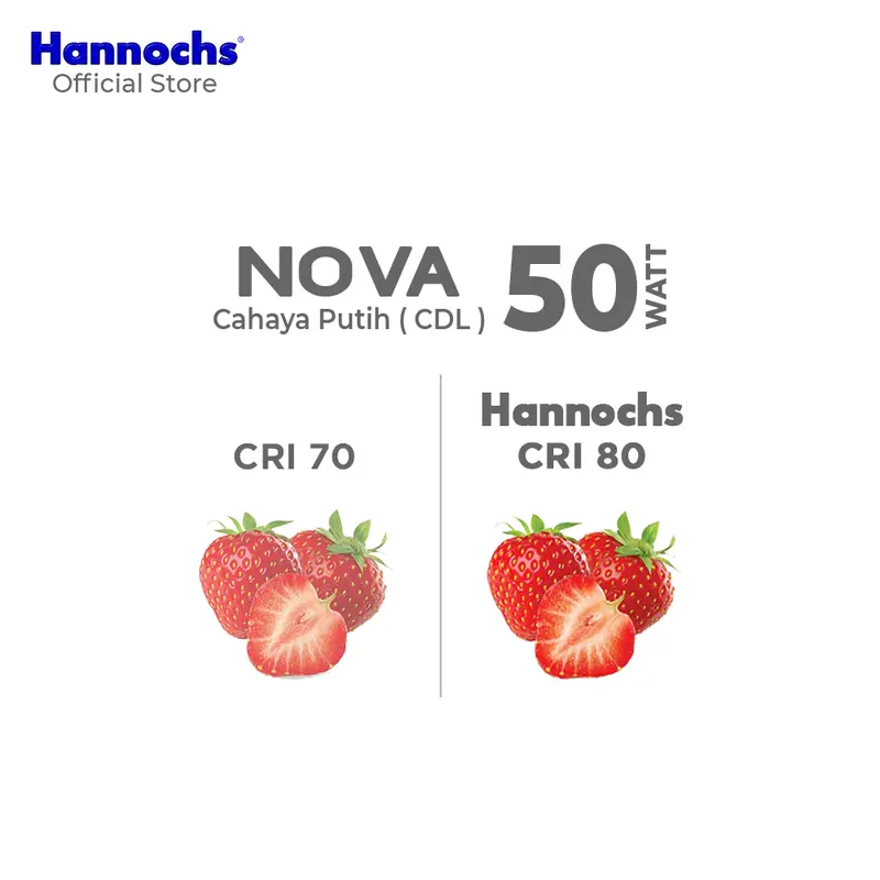 Hannochs Lampu LED Nova 50W Cahaya Putih ( PAKET 3pcs ) 8