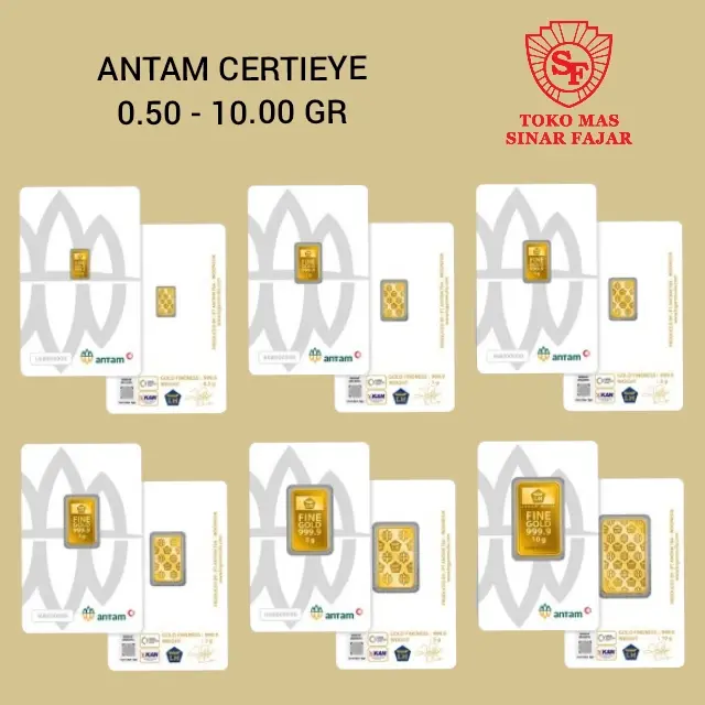 LM Antam Gold Certieye Kemasan Press Kadar 24K/999.9% Terbaru Termurah Terpercaya
