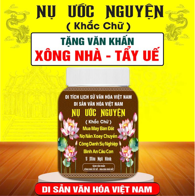 Nụ Ước Nguyện 4 Mặt Khắc chữ tặng kèm văn khấn 4
