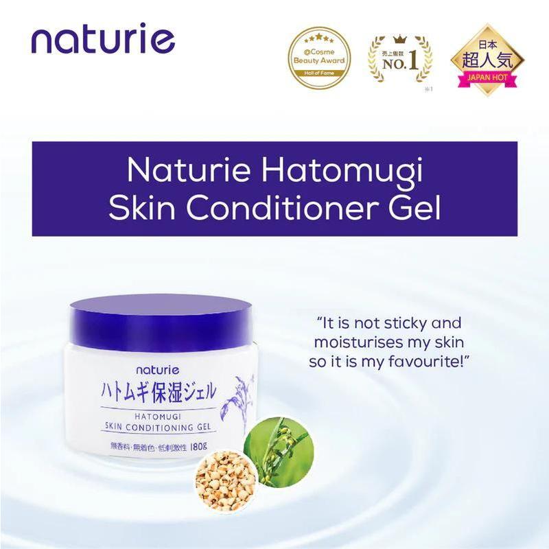 Hatomugi Skin Conditioner 500ml Full Size Toner/Naturie - Hatomugi Skin Conditioning Gel 180g 7