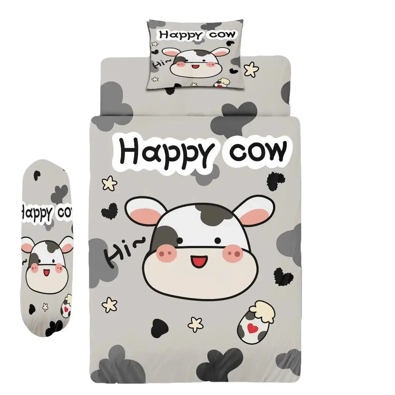 Bộ Nệm Gối Trẻ Em Lovie thun Ý 5D cao cấp (3 món) mẫu Hot 2024- 8 Mẫu Cute - Rất êm và mát cho bé Kem Gối Ngủ