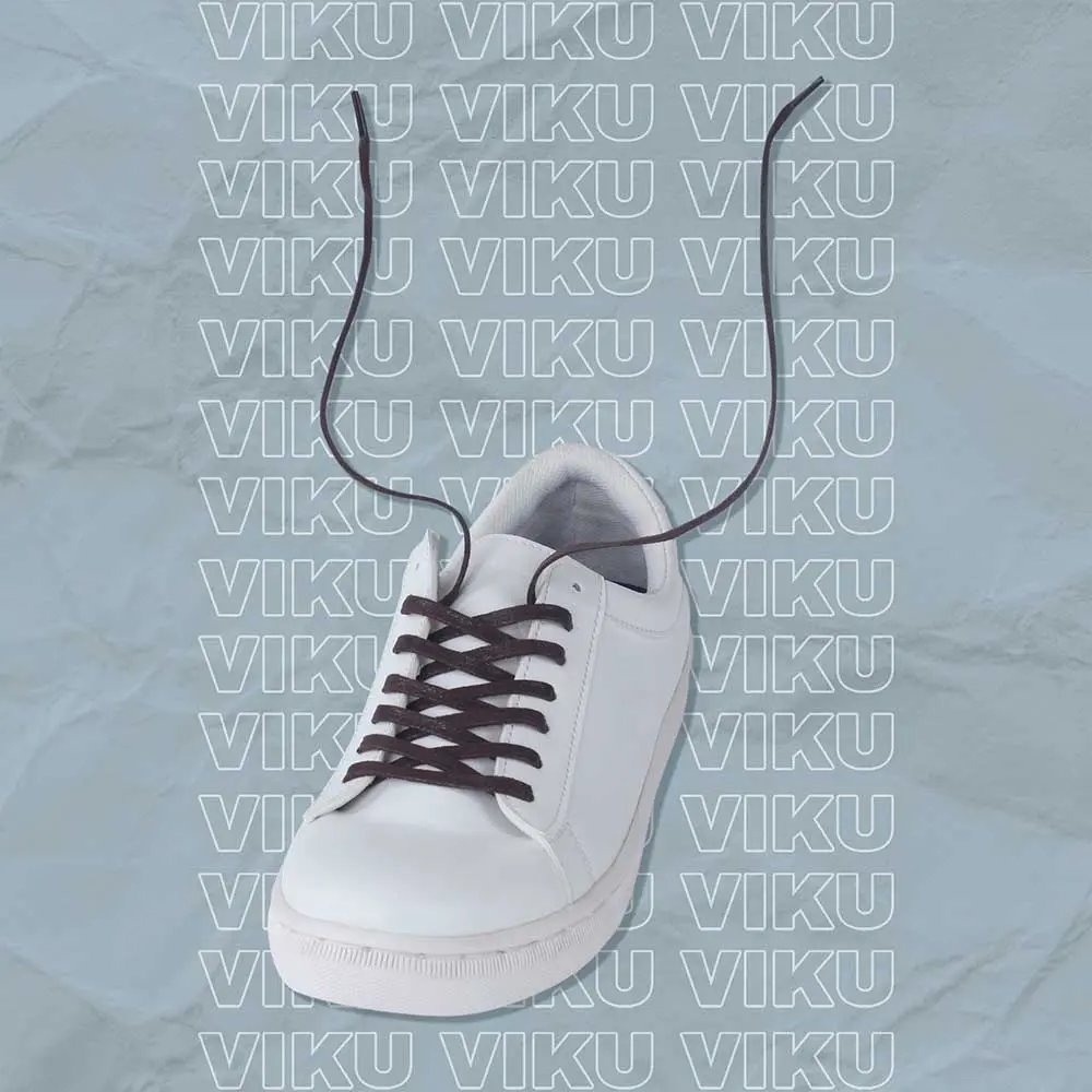 Tali Sepatu Pipih Viku CT 2x Hitam Merah