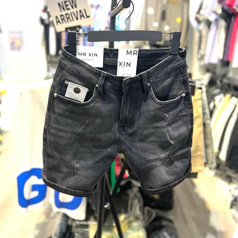 Quần Short Jean Nam Co Dãn Chất Vải Chính Phẩm Slimfit Ôm Vừa Phải Mặc Tôn Dáng Menswear Pants _