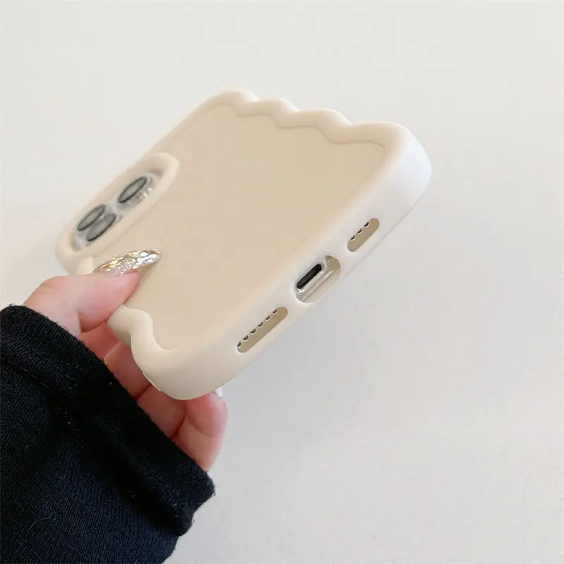 Ins macaron Cream  Apple Case for iPhone 11 12 13 14 Pro Max  15 Plus XS X XR Soft Bumper cases Cover Protection Smartphone Protective Cellphone Protector cute  phone charm iphone  16