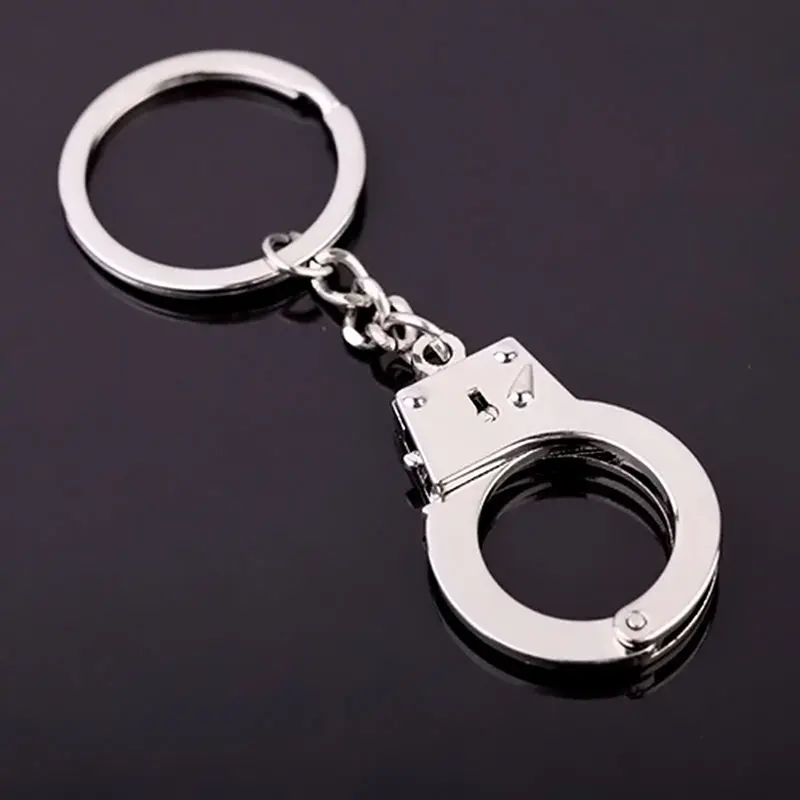 Móc Khóa, Thiết Kế Hình Còng Tay Đôi, Làm Bằng Kim Loại, Móc Chìa Khóa Fob, Quà Tặng Người Yêu Đồ Dùng, Đẹp Móc Khoá Women Móc Chìa Khoá Nữ