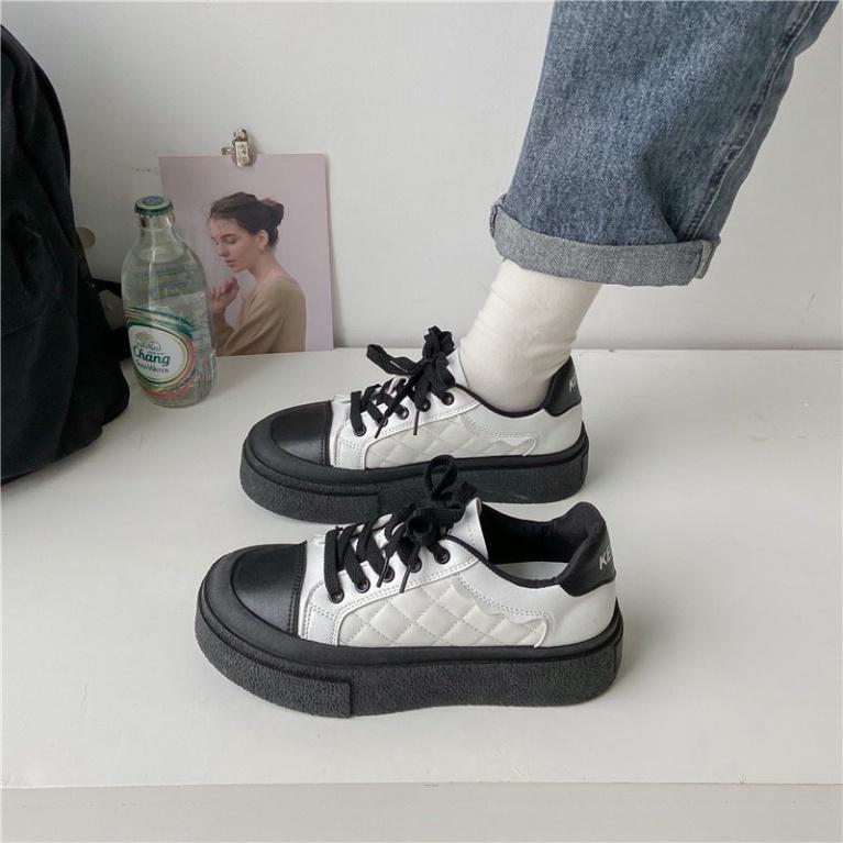 Giày thể thao nữ thời trang đế độn cao 5 phân nhiều màu kiểu Ulzzang siêu rẻ HYEON GD08 8