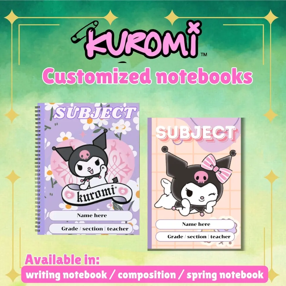 KUROMI and CINNAMOROLL Customized Notebook