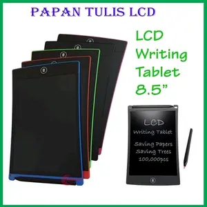 lcd writing tablet tulis bisa di hapus tanpa cas aman untuk anak"
