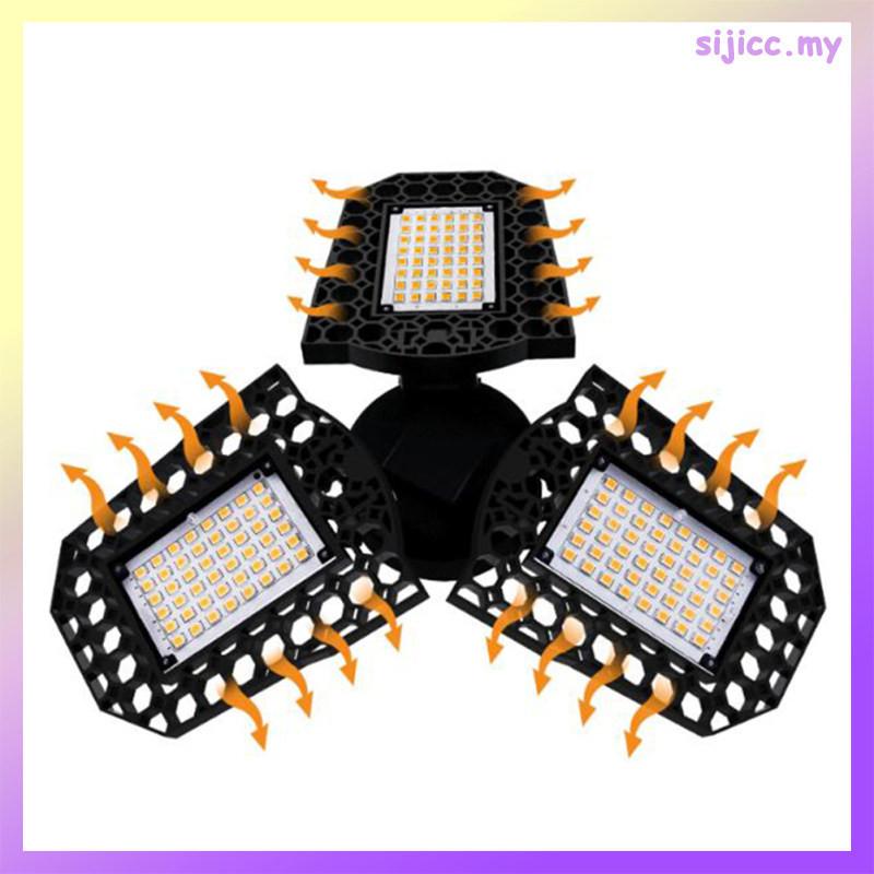 Product Introduction of Ready Stock Ceiling Lights Garage Deformable Motion Sensor LED Lamps Workshop Folding Deformation Out of Shape Sports sijicc 5