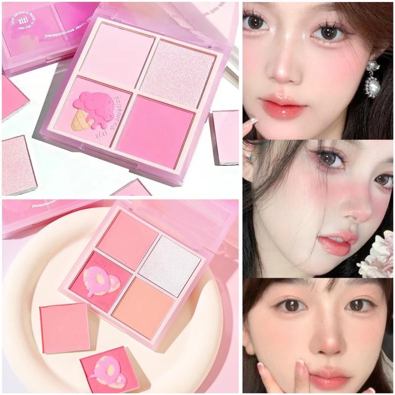 kèm cọ Xixi phấn má và tạo khối lấp lánh trang điểm dễ thương