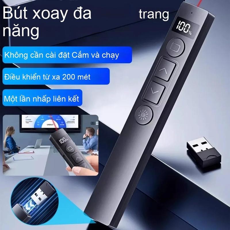 Thiết Bị điều Khiển Trình Chiếu USB 2.4GHz 3A, điều Khiển Từ Xa, Di động, Bền Bỉ, Dùng Cho PowerPoint