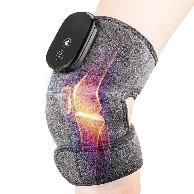 Heated Vibration Knee Massager, Adjustable Electric Knee Massager, Muscle Relaxation Heated Massage Equipment, Stocking Fillers Gift 0