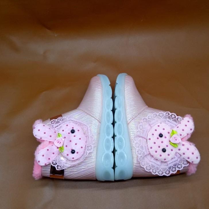 sepatu boot bulu/sepatu anak perempuan trendy 1