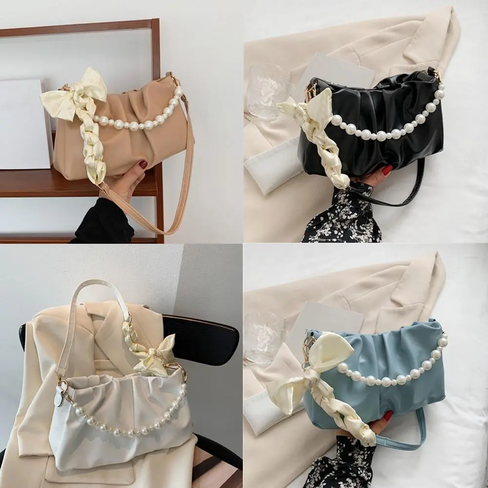 Pleated Cloud Underarm Bag Niche Bag Women's New Summer Versatile Shoulder Handbag