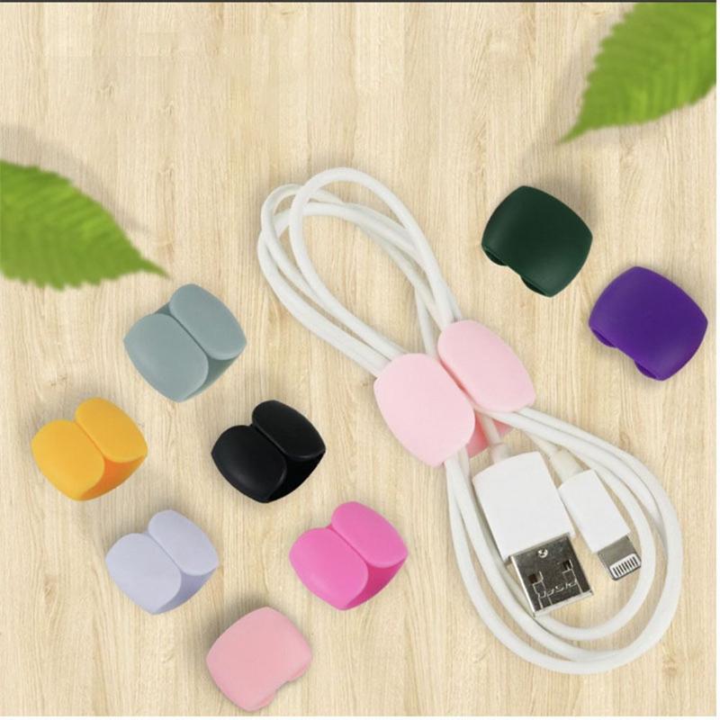 Portable Rubber Cable Winder Clips Multifunction Winder Cable Protector Headset Data Line Storage 3