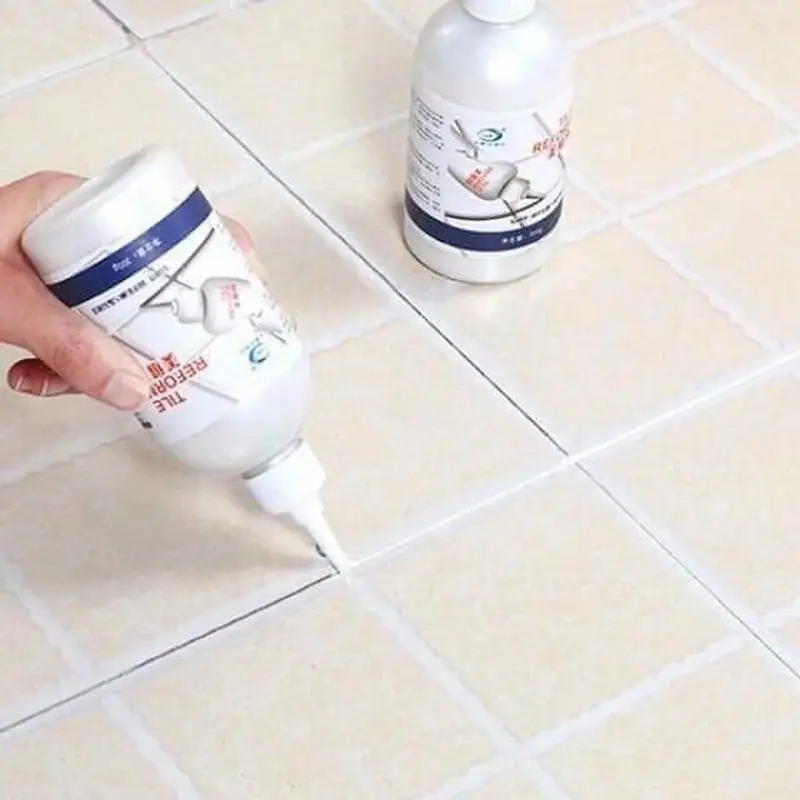 Keo Dán Gạch Sơn Kẻ Chỉ Gạch Cao Cấp 280ml Làm Mới Mặt Sàn Nền Nhà Tắm Tường Bồn Rửa Chén Bồn Cầu Đa Năng 7