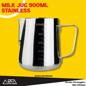 Milk Jug 900ml Latte Art Stainless