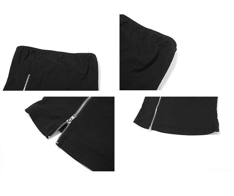 Product Introduction of 2025cutenew Sweet Cool Wind Mist Elegant Light Yarn All-Match Fishtail Skirt Women's Zip Tube Top Slimming Vest Short Top 5