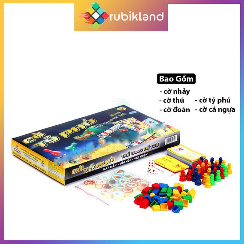 [LHT] Cờ Tỷ Phú 5in1 Liên Hiệp Thành Size Lớn Nhất Monopoly Bộ Cờ Tỉ Phú 5 in 1 Đồ Chơi Trí Tuệ Trẻ Em Giải Trí