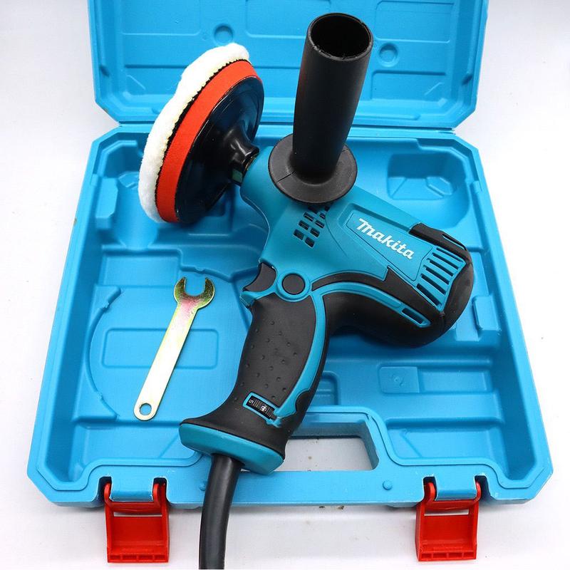 Máy đánh bóng ô tô MKT GV6010 6 cấp độ - Máy chà nhám ô tô xe máy Mini máy đánh bass dùng điện 220V - Phụ Kiện đánh bóng xe