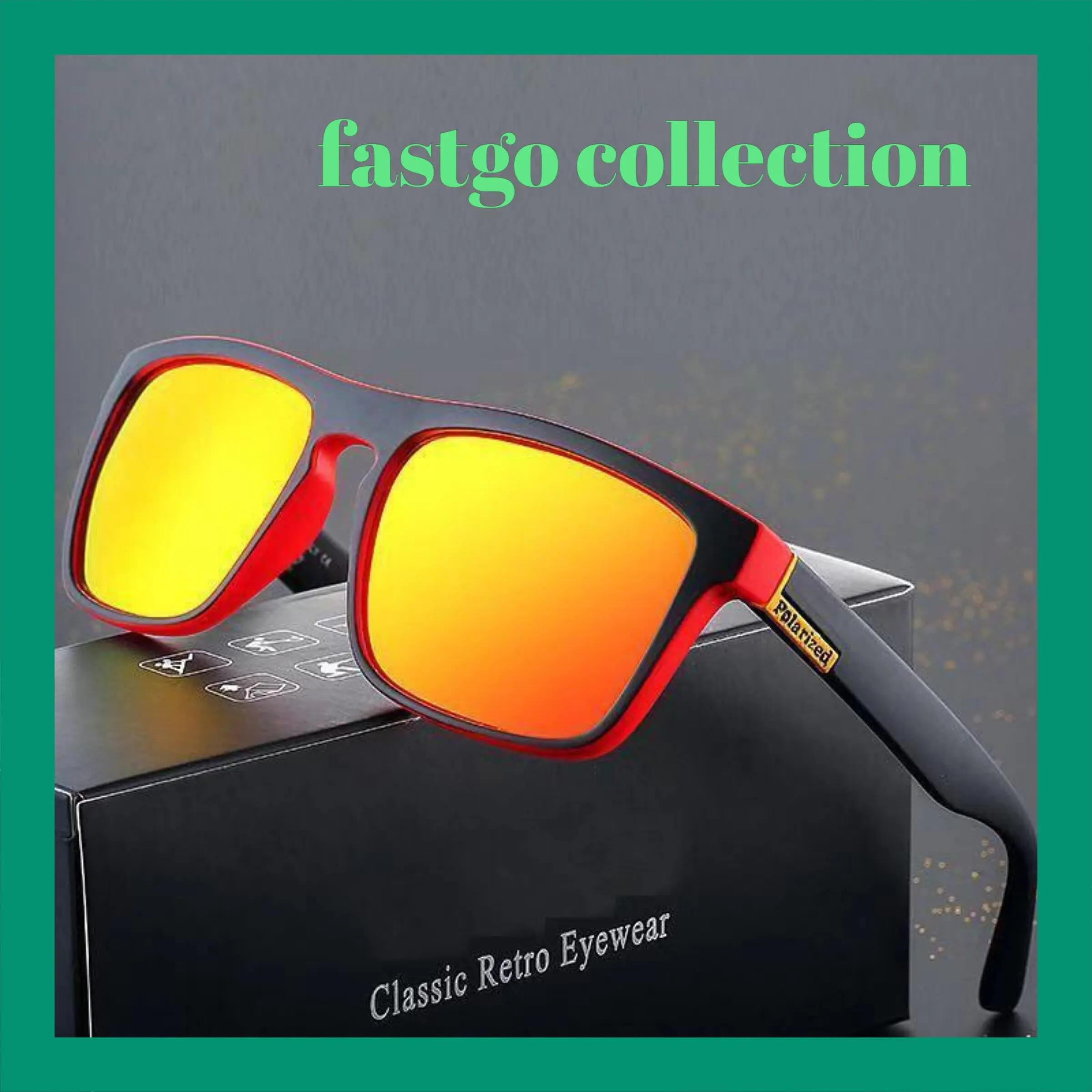 GH Kacamata Pria Aviation HD Polarized Laki-laki Kacamata Warna Anti Silau Matahari UV400 Eyewear Frame Hitam Lensa Sunglasses