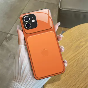 Berlaku untuk iPhone 11 Casing ponsel jendela kaca anti jatuh model terbaru-BLK