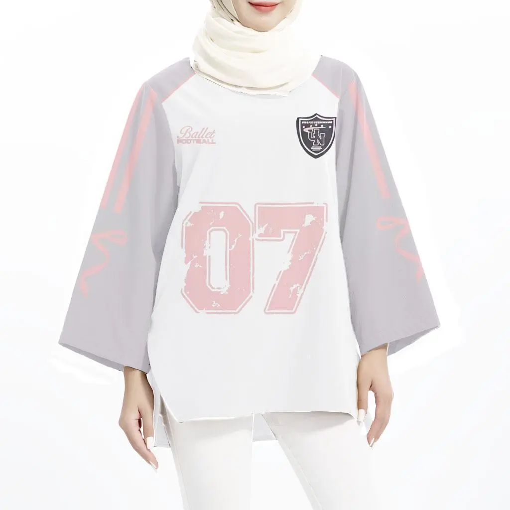 “Football Ballet ” Conqutte Jersey Pink New Muslim sportswear 7# Multiple styles