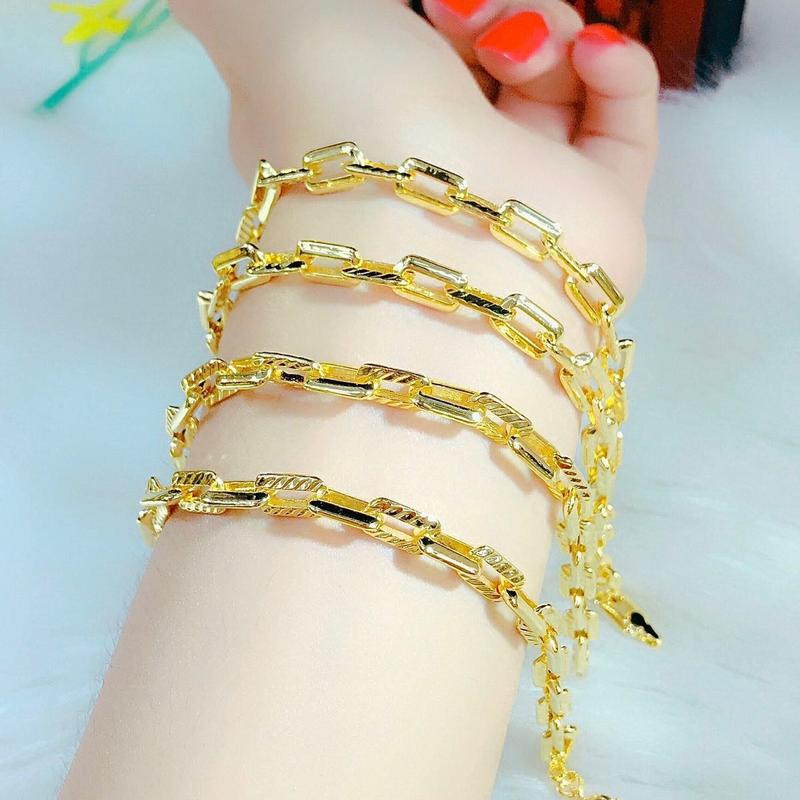 Lắc Tay Nữ Khoen Xích Titan Siêu Bền Phụ Kiện Vòng