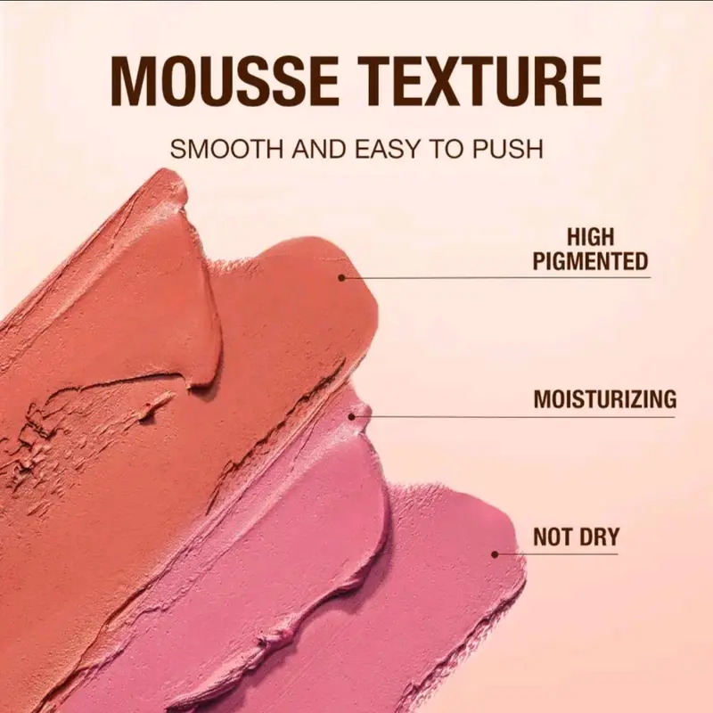 O.TWO.O Make Up Blush Stick Hydrating Gloss Lip & Cheek 6 Colours Beauty Cosmetic 4