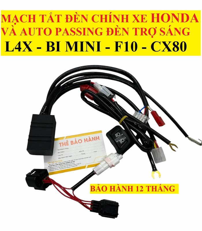  Mạch Tắt Đèn Chính Xe và Đèn Trợ Sáng L4x Bi mini Cx80 F10 Mẫu v4.0 