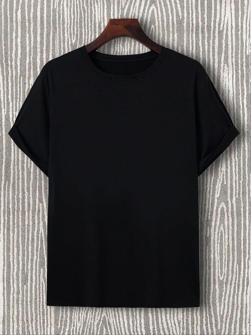 Product Introduction of Men's Regular Fit Shark Print Round Neck Tee, Casual Short Sleeve T-shirt for Daily Wear, Men's Summer Clothes 5