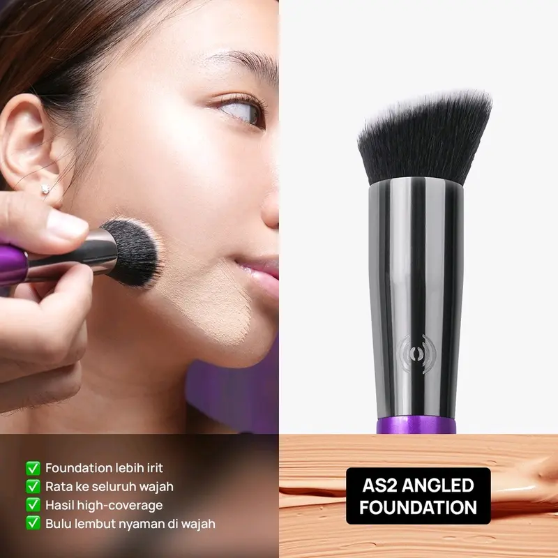 Hara Amara face brush set contour blush powder under eye 4