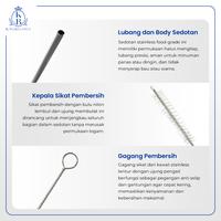 Gambar KING BALANCE Sedotan Stainless lurus / Sedotan Anti Karat Silver Lurus Straw Metal isi 12pcs X09 - SEDOTAN dari King Balance Shop Kab. Tangerang 4 Tokopedia