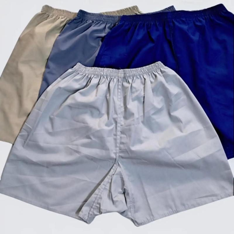 Combo 5 Quần Quần đùi Nam lưng thun đáy NEM trung niên và lớn tuổi vải thấm hút tốt mềm mịn Kem Menswear Nhung